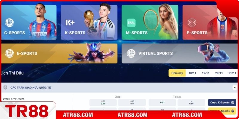 Đôi nét về sân chơi thể thao Tr88