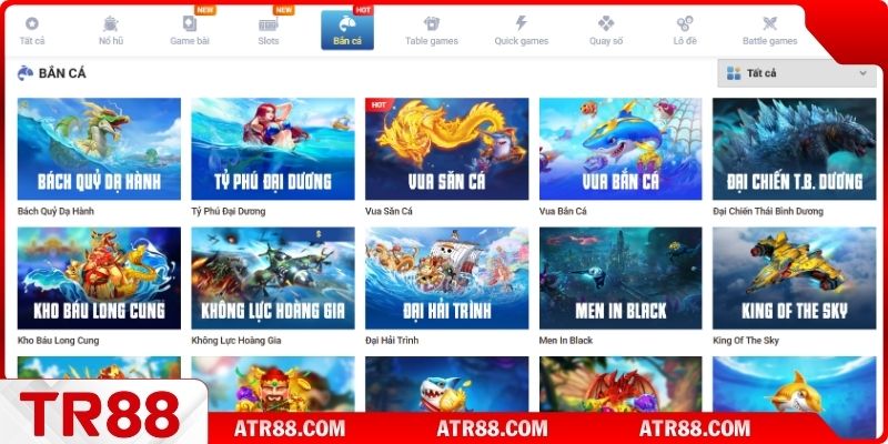 Tìm hiểu về nền tảng bắn cá Tr88